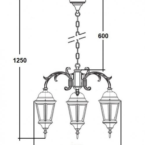 Уличный светильник подвесной ASTORIA 2 91470/3/16 cover Gw Уличный светильник подвесной ASTORIA 2 91470/3/16 cover Gw