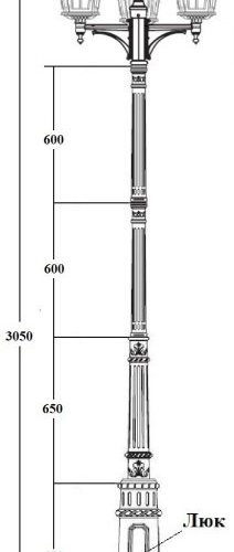 Наземный фонарь Oasis Light ALBORG 79710B/01 E7 Bl