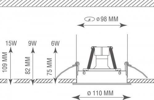 Точечный светильник Donolux Lumme DL18615/01WW-R White/Black