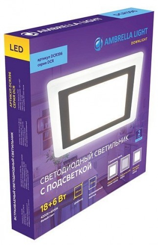 Встраиваемый светодиодный светильник Ambrella light Downlight DCR396