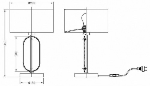 Интерьерная настольная лампа Maytoni Marmo MOD099TL-01G