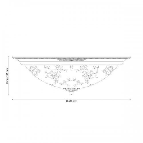 Потолочный светильник Lucia Tucci Lugo 142.6 R50 White