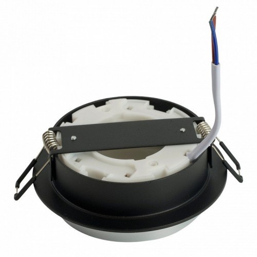 Светильник встраиваемый Feron DL507 потолочный GX53 черный + серебро круг 51355