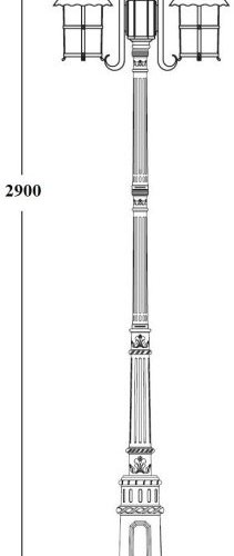 Наземный фонарь 81510A/18 E7 Bl Наземный фонарь 81510A/18 E7 Bl