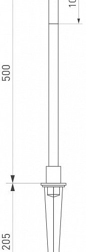 Ландшафтный светодиодный светильник Arlight KT-Canna-L500-1W Warm3000 034161