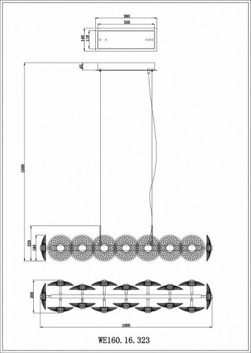 Подвесной светильник Wertmark Pamela WE160.16.323
