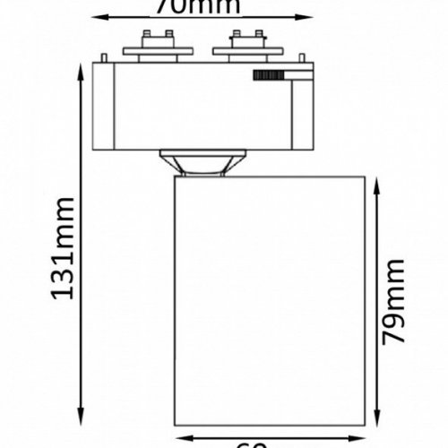 Трековый светильник однофазный Crystal Lux CLT 0.31 001 60 WH