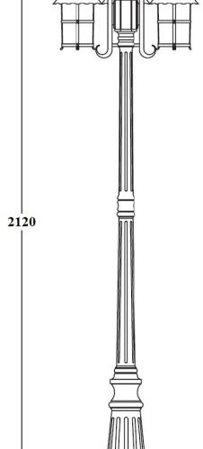 Наземный фонарь Oasis_Light CAIOR 1 81509B/18 Gb