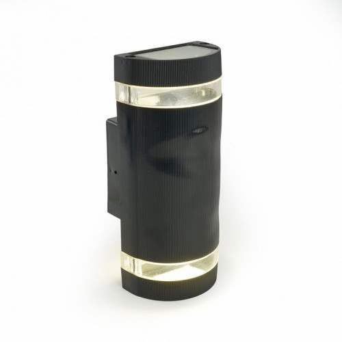 Светильник садово-парковый Feron.ONE DH1702-P, на стену вверх/вниз, 2*GU10 220-240V, черный пластик