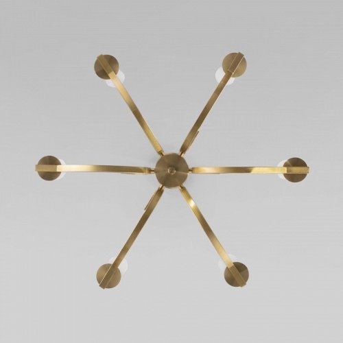 Люстра на штанге Eurosvet Rosher 60141/6 латунь