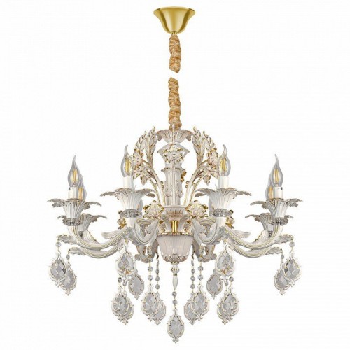 Подвесная люстра AM-Group CLEOPATRA CLEOPATRA SP8 WH+GL