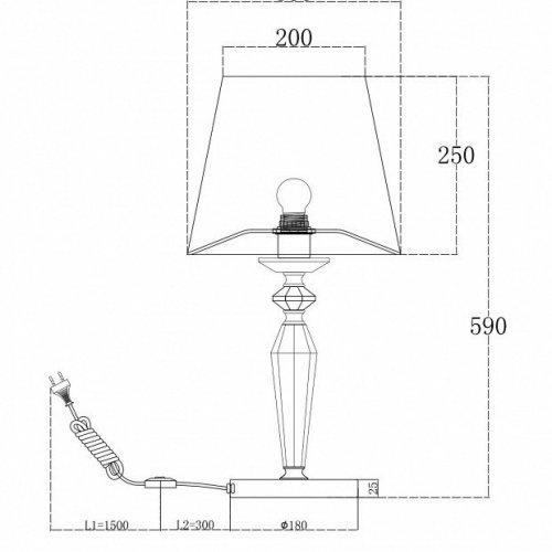 Настольная лампа Maytoni Beira MOD064TL-01N