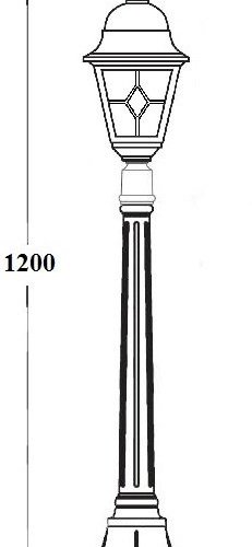 Наземный фонарь Oasis Light QUADRO M lead GLASS 79907MlgW Bl Наземный фонарь Oasis Light QUADRO M lead GLASS 79907MlgW Bl