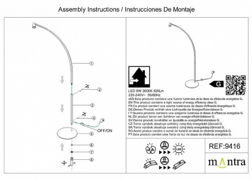 Торшер Mantra Africa 9416 Торшер Mantra Africa 9416