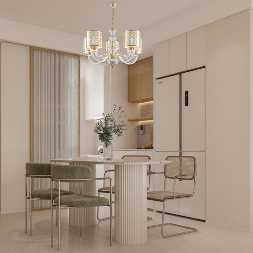 Подвесная люстра Arte Milano Florentia-8857 308857/5 Wh/Gd Подвесная люстра Arte Milano Florentia-8857 308857/5 Wh/Gd