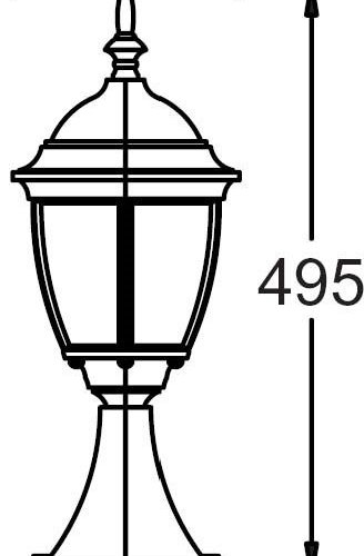 Наземный фонарь Oasis Light ARSENAL S 91204S Bl