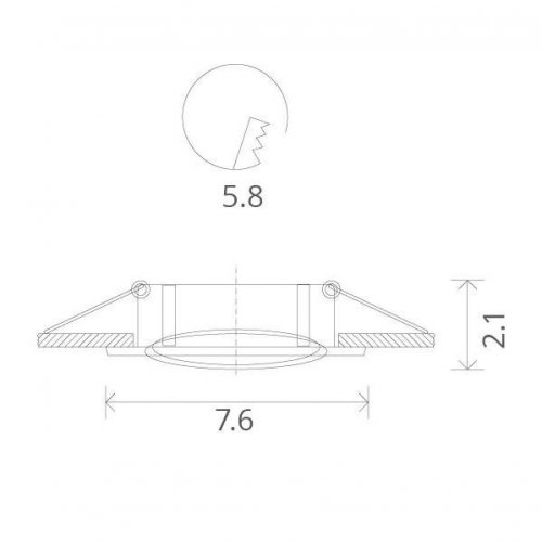 Точечный встраиваемый светильник Arte Lamp Basic A2103PL-1BK