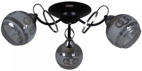 Потолочная люстра Reluce 22115-0.3-03 BK+CH
