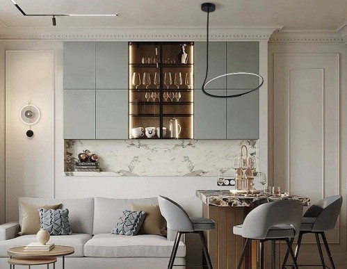 Подвесной светодиодный светильник Italline IT013-6025 black 3000K