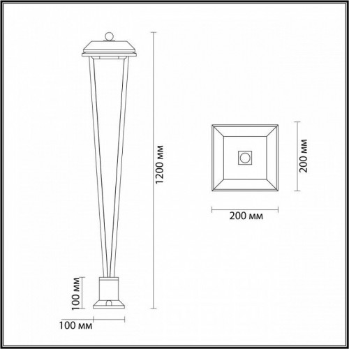Наземный светильник Odeon Light Bearitz 6655/12GA3