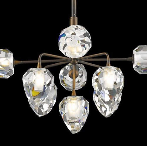 Подвесная люстра On the Rocks P68038L-9 gold