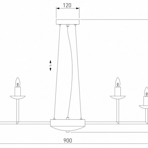 Подвесная люстра Eurosvet Cariso 60150/18 хром