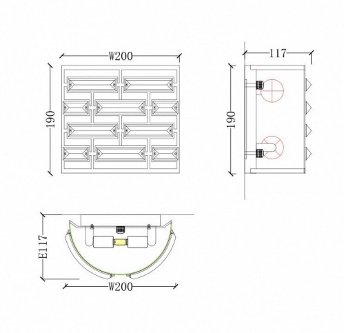 Настенный светильник Maytoni Frontera MOD067WL-01CH