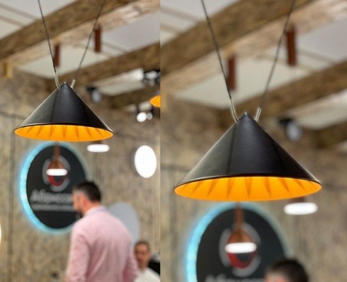 Подвесной светодиодный светильник Italline IT03-1429 black/orange