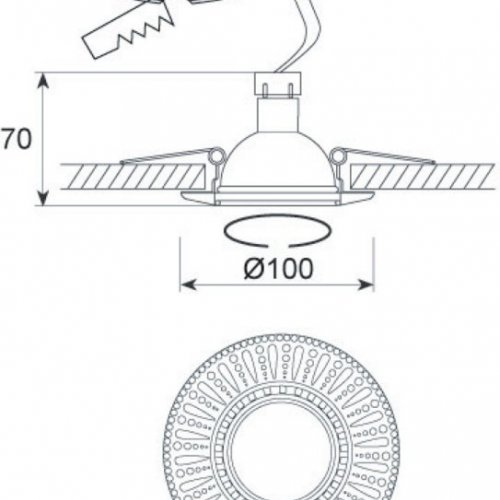 Точечный светильник N1582 N1582-French gold