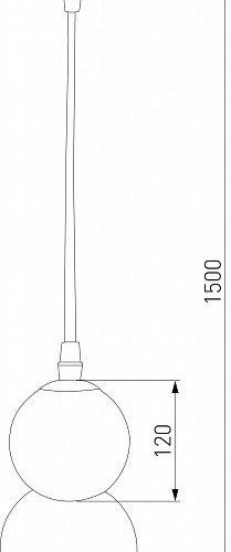 Подвесная люстра Eurosvet Polar 50251/1 LED белый