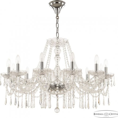 Подвесная люстра Bohemia Ivele Crystal 104 104/12/300 Ni Подвесная люстра Bohemia Ivele Crystal 104 104/12/300 Ni