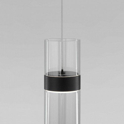 Подвесной светильник Eurosvet Lumen 50244/1 LED черный/прозрачный
