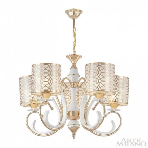 Подвесная люстра Arte Milano Florentia-1237 301237/5 Wh/Gd