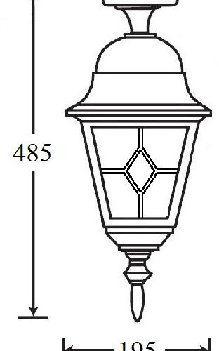 Потолочный светильник уличный Oasis Light QUADRO M lead GLASS 79905MAlgG Bl Потолочный светильник уличный Oasis Light QUADRO M lead GLASS 79905MAlgG Bl
