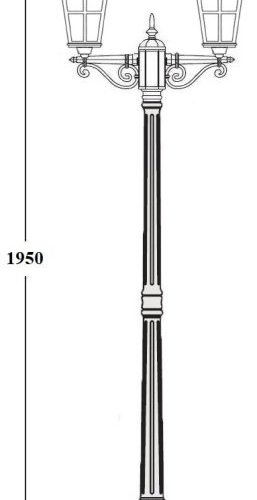 Наземный фонарь Oasis Light PORTO 86108A/02 Bl