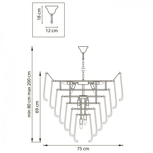 Подвесная люстра Retro II 799182