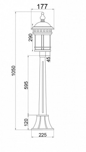 Уличный светильник Maytoni Salamanca O031FL-01BR