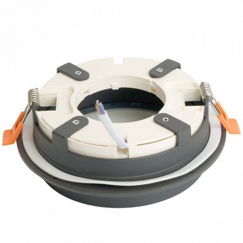 Светильник встраиваемый Feron DL704 потолочный GX70 черный круг IP44 51106