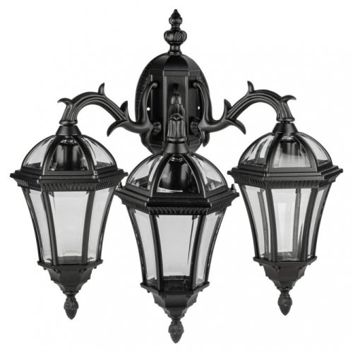 Настенный фонарь Oasis Light уличный ROMA S 95202S 3 15L Bl Настенный фонарь Oasis Light уличный ROMA S 95202S 3 15L Bl
