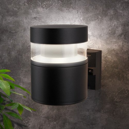Уличный настенный светодиодный светильник Elektrostandard 1530 Techno Led чёрный 4690389163289 Уличный настенный светодиодный светильник Elektrostandard 1530 Techno Led чёрный 4690389163289
