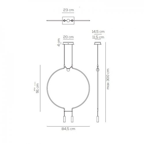 Подвесной светильник Axo Light Liaison SPLIAIM2NEOOLED