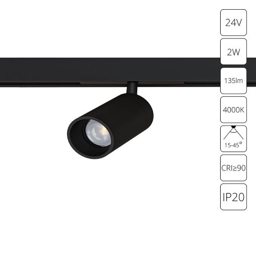 Трековый светильник Presto A6227PL-1BK
