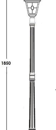 Наземный фонарь Oasis Light QUADRO M lead GLASS 79908MlgY Bl Наземный фонарь Oasis Light QUADRO M lead GLASS 79908MlgY Bl