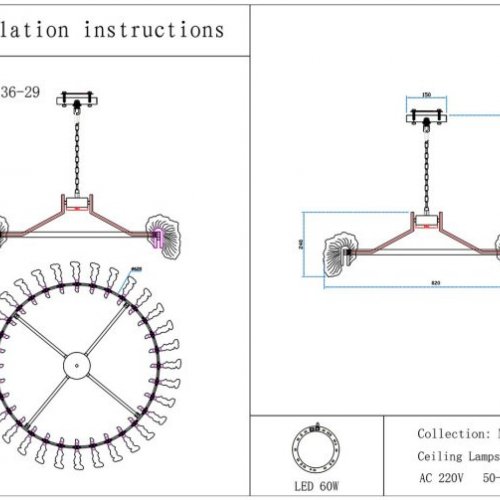 Подвесная люстра Kink Light Мару 07695-80,36-29