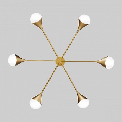 Подвесная люстра Eurosvet Calyx 60168/6 латунь