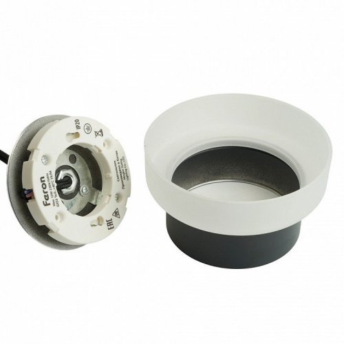 Светильник потолочный Feron Barrel HL4608 OPAL levitation 12W, 230V, GX53, черный, на подвесе 1,7 м
