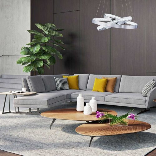 Подвесной светодиодный светильник Eurosvet Posh 90176/3 хром Подвесной светодиодный светильник Eurosvet Posh 90176/3 хром