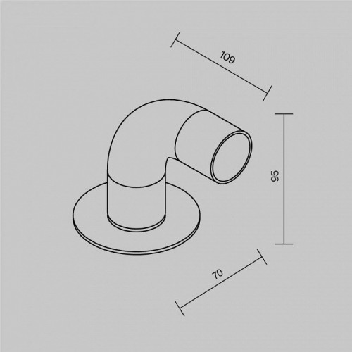 Наземный светильник Maytoni Sleek O477FL-L2GF3K1