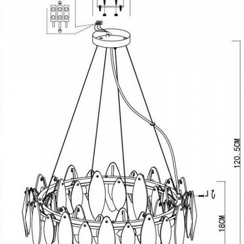 Подвесная люстра ST Luce Ancona SL1227.303.08