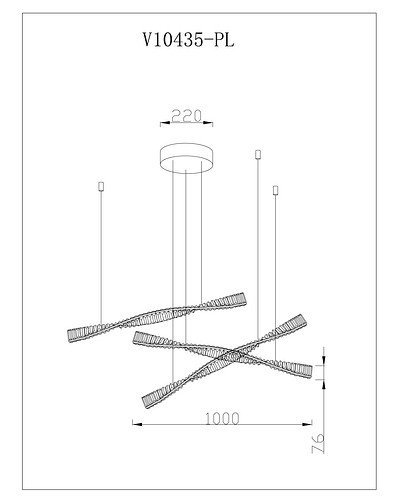 Подвесной светильник Asti V10435-PL